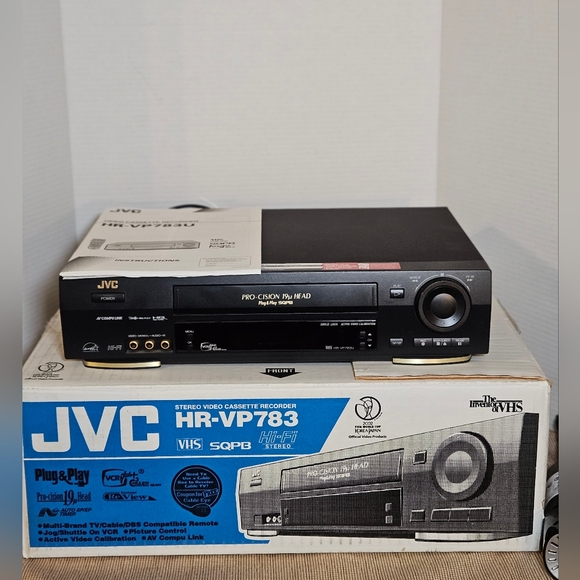 JVC VCR HR-VP783U Pro-Cision 19U Head VCR VHS- WITH Remote and Manual - Picture 3 of 13